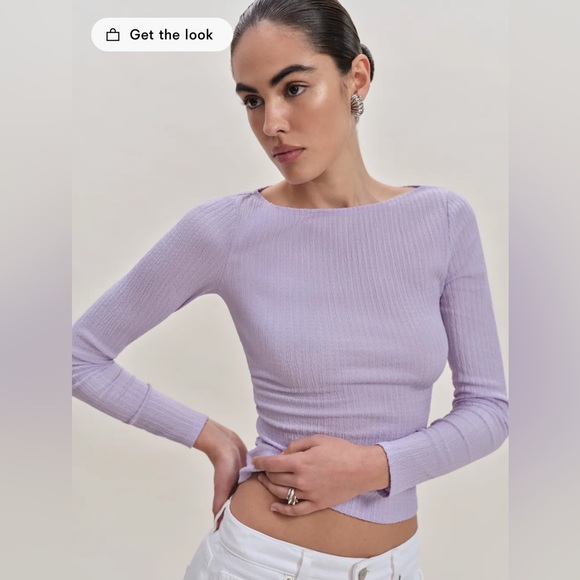 Reformation Tops - NWT Reformation Wiley Knit Top In Lavender, Size S
